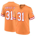 TB.Buccaneers #31 Antoine Winfield Jr. Player Orange Throwback Home Game BALCE Stitched Jerseys