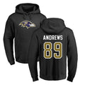 B.Ravens #89 Mark Andrews Player Black Pullover Hoodie BALCE Stitched Jerseys
