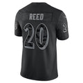 B.Ravens #20 Ed Reed Player Black RFLCTV Limited BALCE Stitched Jerseys