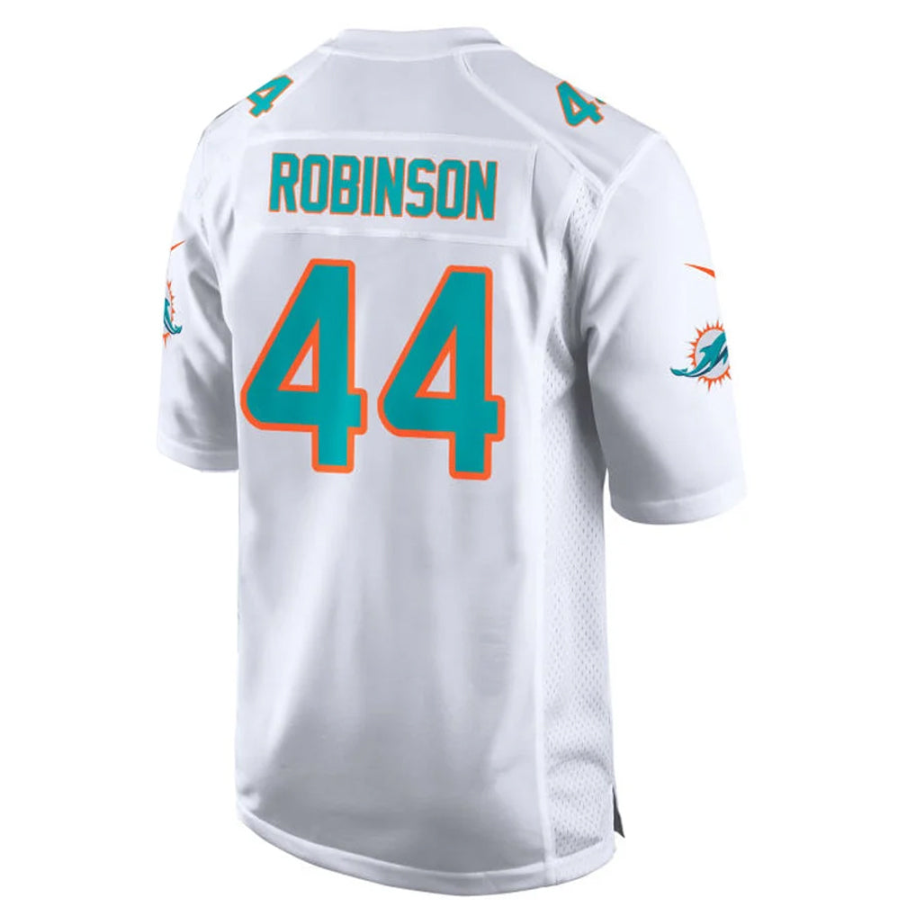 M.Dolphins #44 Chop Robinson Player White Game Home BALCE Stitched Jerseys
