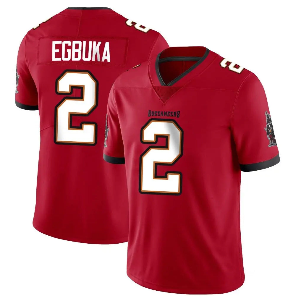 TB.Buccaneers #2 Emeka Egbuka Player Red Limited Vapor Home Game BALCE Stitched Jerseys