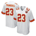 KC.Chiefs #23 Drue Tranquill Player White Home Game BALCE Stitched Jerseys