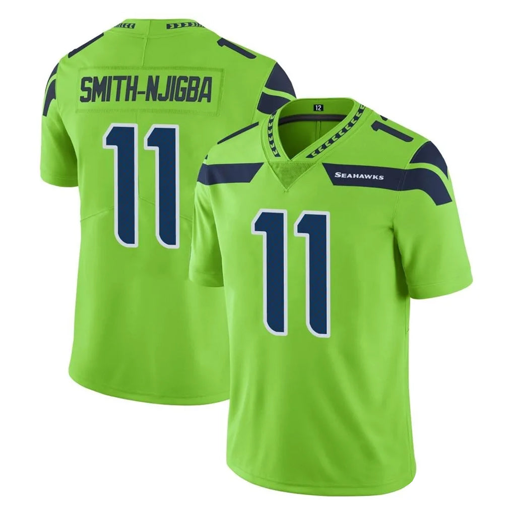 S.Seahawks #11 Jaxon Smith-Njigba Player Green Limited Color Rush Home Game BALCE Stitched Jerseys