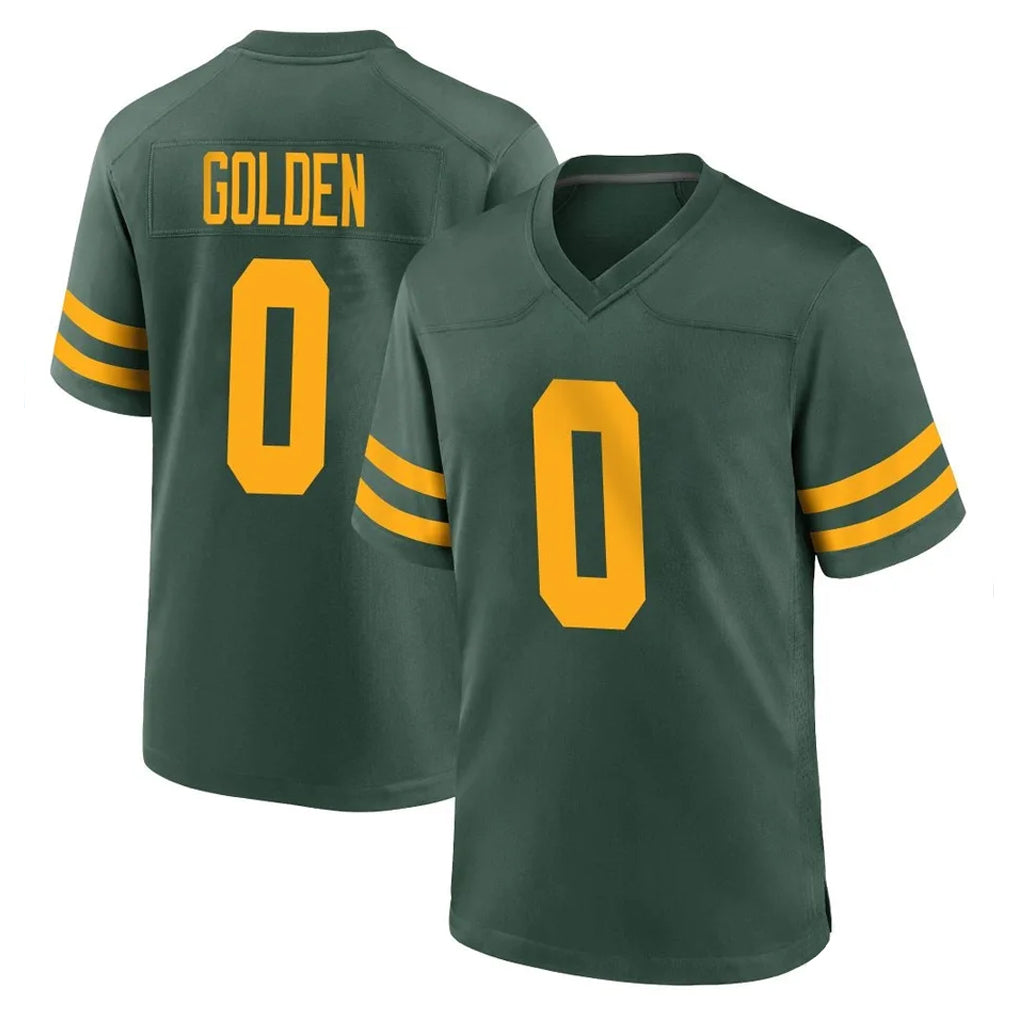 GB.Packers #0 Matthew Golden Player Green Alternate Home Game BALCE Stitched Jerseys