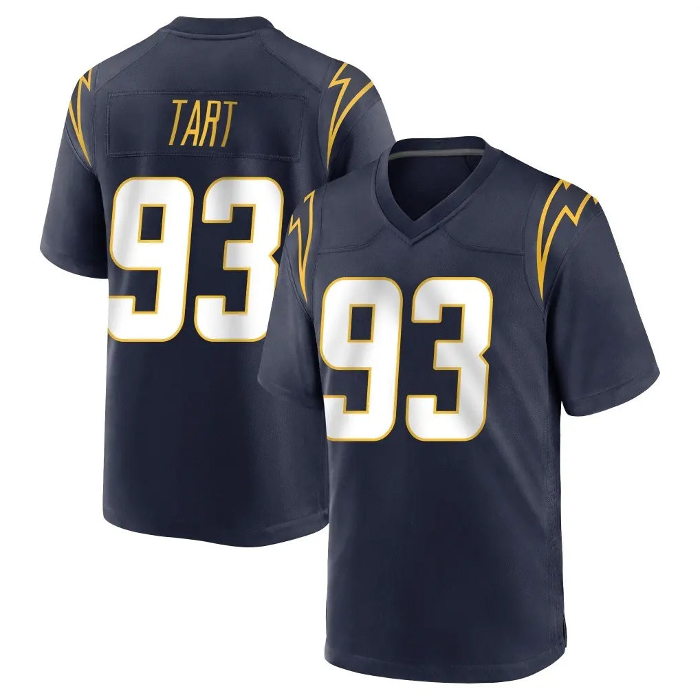 LA.Chargers #93 Teair Tart Player Navy Home Game BALCE Stitched Jerseys