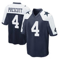 D.Cowboys #4 Dak Prescott Player Navy-White Alternate Home Game BALCE Stitched Jerseys