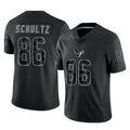 H.Texans #86 Dalton Schultz Player Black Reflective Limited Game BALCE Stitched Jerseys