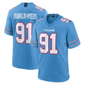 T.Titans #91 John Franklin-Myers Player Light Blue 2026 Game Home BALCE Stitched Jerseys