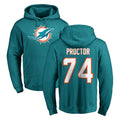 M.Dolphins #74 Kadyn Proctor Player Aqua LOGO Pullover Hoodies Limited BALCE Stitched Jerseys