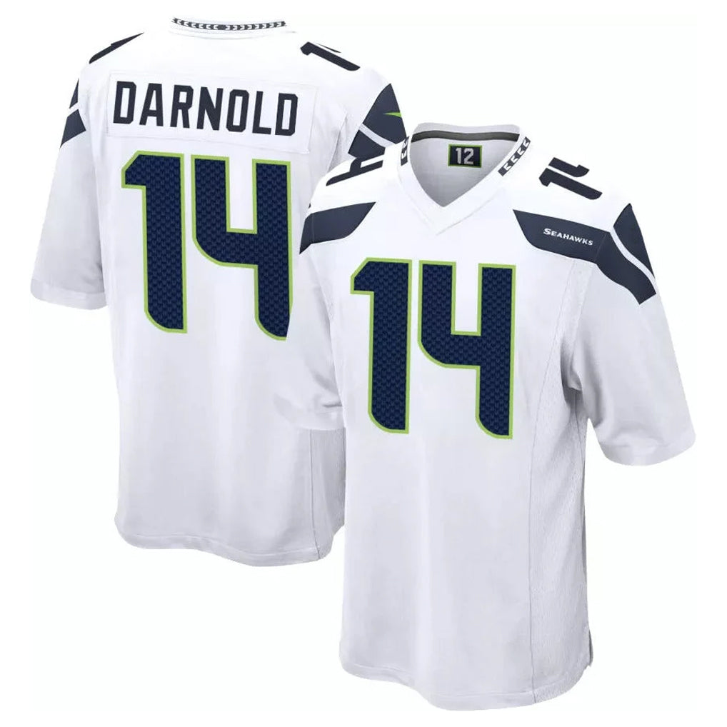 S.Seahawks #14 Sam Darnold Player White Home Game BALCE Stitched Jerseys