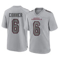 A.Cardinals #6 James Conner Player Gray Fashion Home Game BALCE Stitched Jerseys