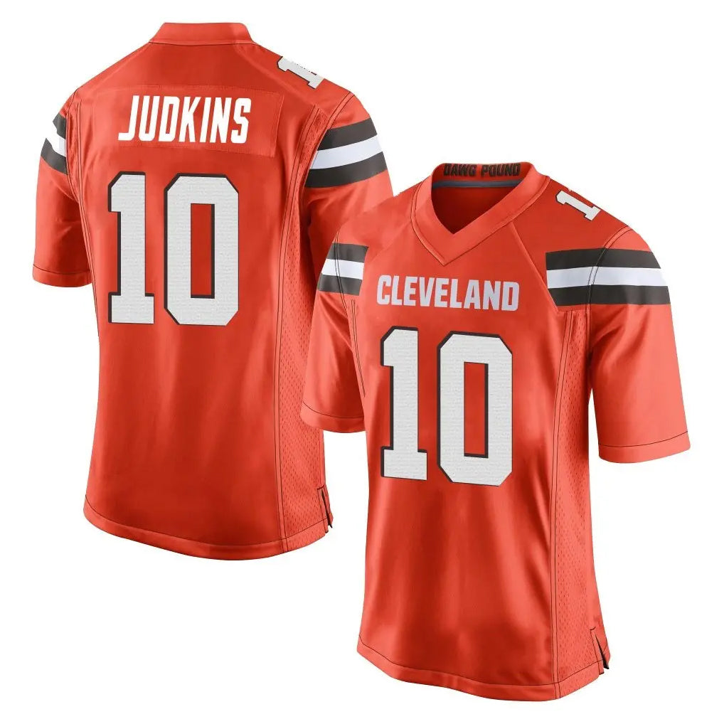 C.Browns #10 Quinshon Judkins Player Orange Home Game BALCE Stitched Jerseys