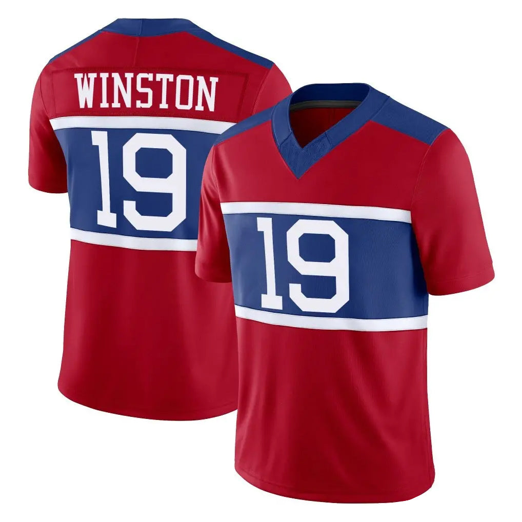 NY.Giants #19 Jameis Winston Player Red Century Vapor F.U.S.E. Home Game BALCE Stitched Jerseys