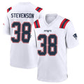 NE.Patriots #38 Rhamondre Stevenson Player White Home Game BALCE Stitched Jerseys