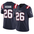 NE.Patriots #26 Hassan Haskins Player Navy Limited Vapor F.U.S.E. Home Game BALCE Stitched Jerseys