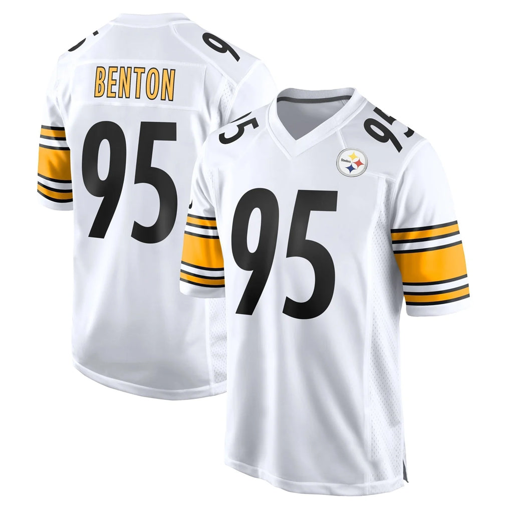 P.Steelers #95 Keeanu Benton Player White Home Game BALCE Stitched Jerseys