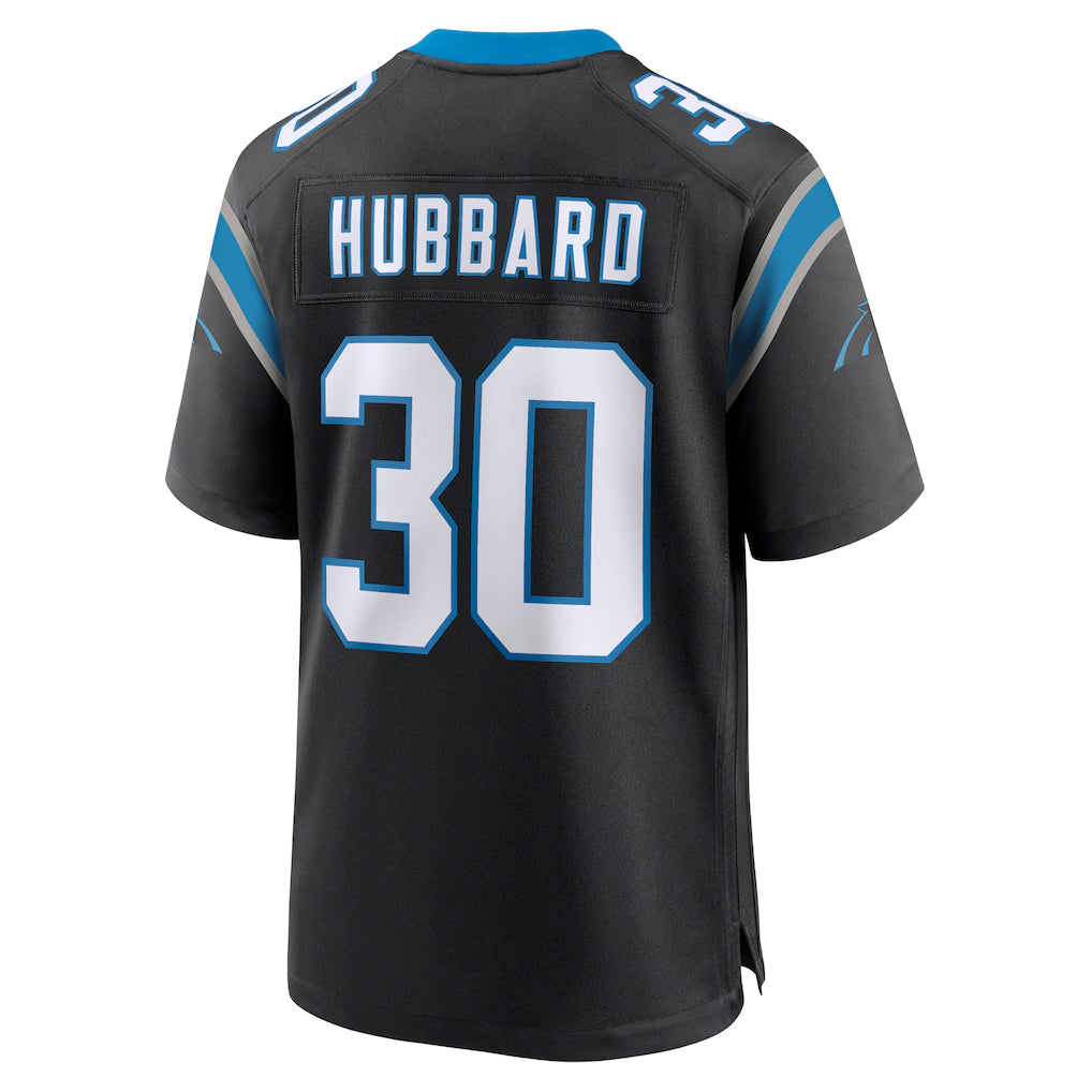 C.Panthers #30 Chuba Hubbard Player Black Home Game BALCE Stitched Jerseys