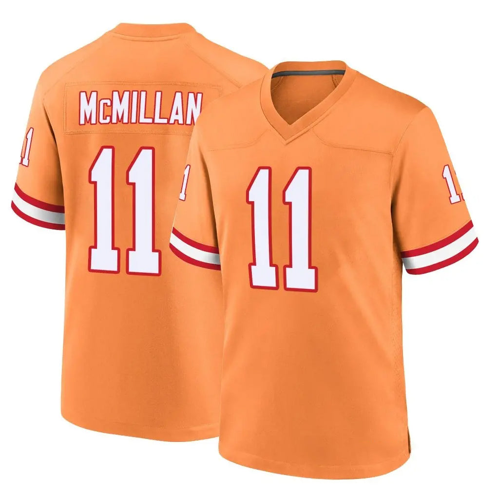 TB.Buccaneers #11 Jalen McMillan Player Orange Throwback Home Game BALCE Stitched Jerseys