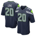 S.Seahawks #20 Julian Love Player Navy Home Game BALCE Stitched Jerseys