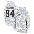 LA.Chargers #94 Dalvin Tomlinson Player Arctic Camo Salute to Service Hoodies Limited Game BALCE Stitched Jerseys