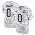 GB.Packers #0 Matthew Golden Player Arctic Camo Salute To Service Limited BALCE Stitched Jerseys