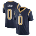 LA.Rams #0 Byron Young Player Navy Limited Vapor Untouchable Home Game BALCE Stitched Jerseys