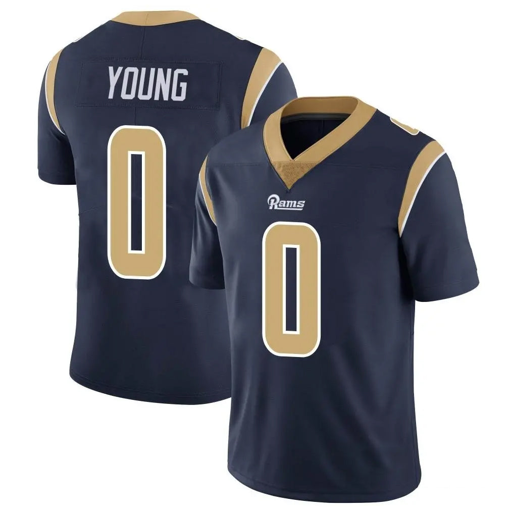 LA.Rams #0 Byron Young Player Navy Limited Vapor Untouchable Home Game BALCE Stitched Jerseys