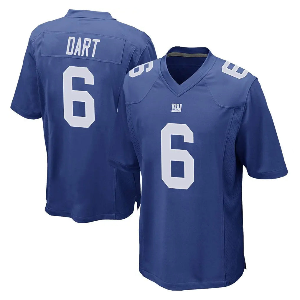NY.Giants #6 Jaxson Dart Player Royal Home Game BALCE Stitched Jerseys