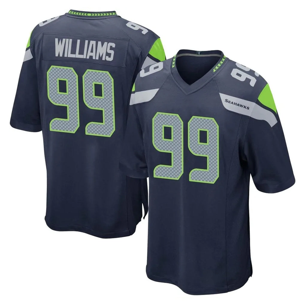 S.Seahawks #99 Leonard Williams Player Navy Home Game BALCE Stitched Jerseys