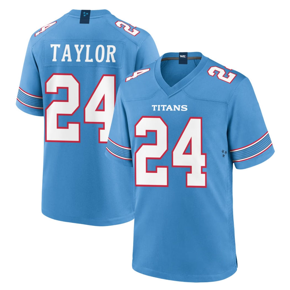 T.Titans #24 Alontae Taylor Player Light Blue 2026 Game Home BALCE Stitched Jerseys