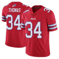B.Bills #34 Thurman Thomas Player Red Vapor Untouchable Limited Home Game BALCE Stitched Jerseys