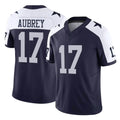 D.Cowboys #17 Brandon Aubrey Player Navy-White Limited Alternate Vapor F.U.S.E. Home Game BALCE Stitched Jerseys