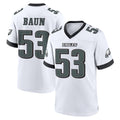 P.Eagles #53 Zack Baun Player White Game Home BALCE Stitched Jerseys