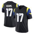 LA.Rams #17 Davante Adams Player Black Midnight Rivalries Collection Limited Home Game BALCE Stitched Jerseys