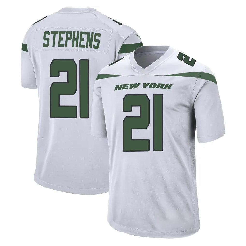 NY.Jets #21 Brandon Stephens Player White Spotlight Home Game BALCE Stitched Jerseys