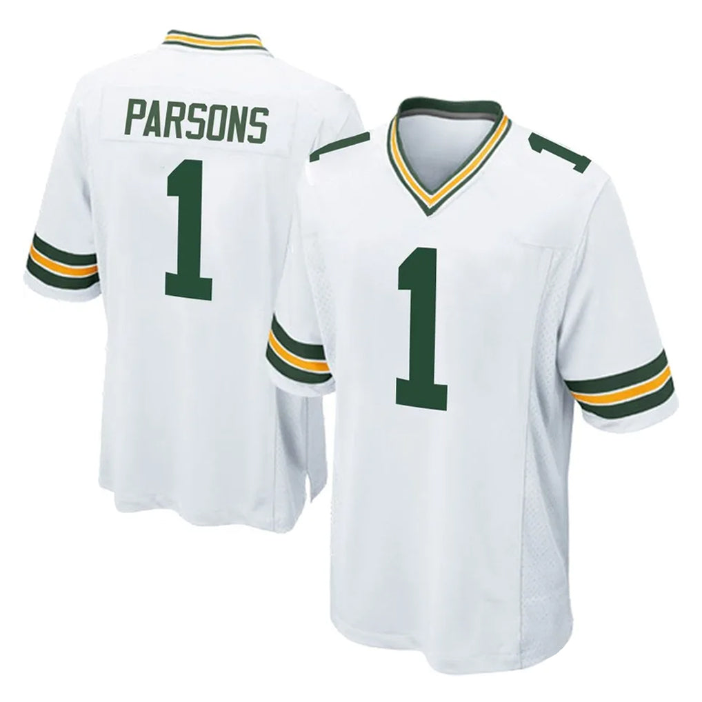GB.Packers #1 Micah Parsons Player White Home Game BALCE Stitched Jerseys