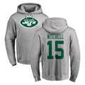 NY.Jets #15 Adonai Mitchell Player Gray LOGO Pullover Hoodies Limited Game BALCE Stitched Jerseys