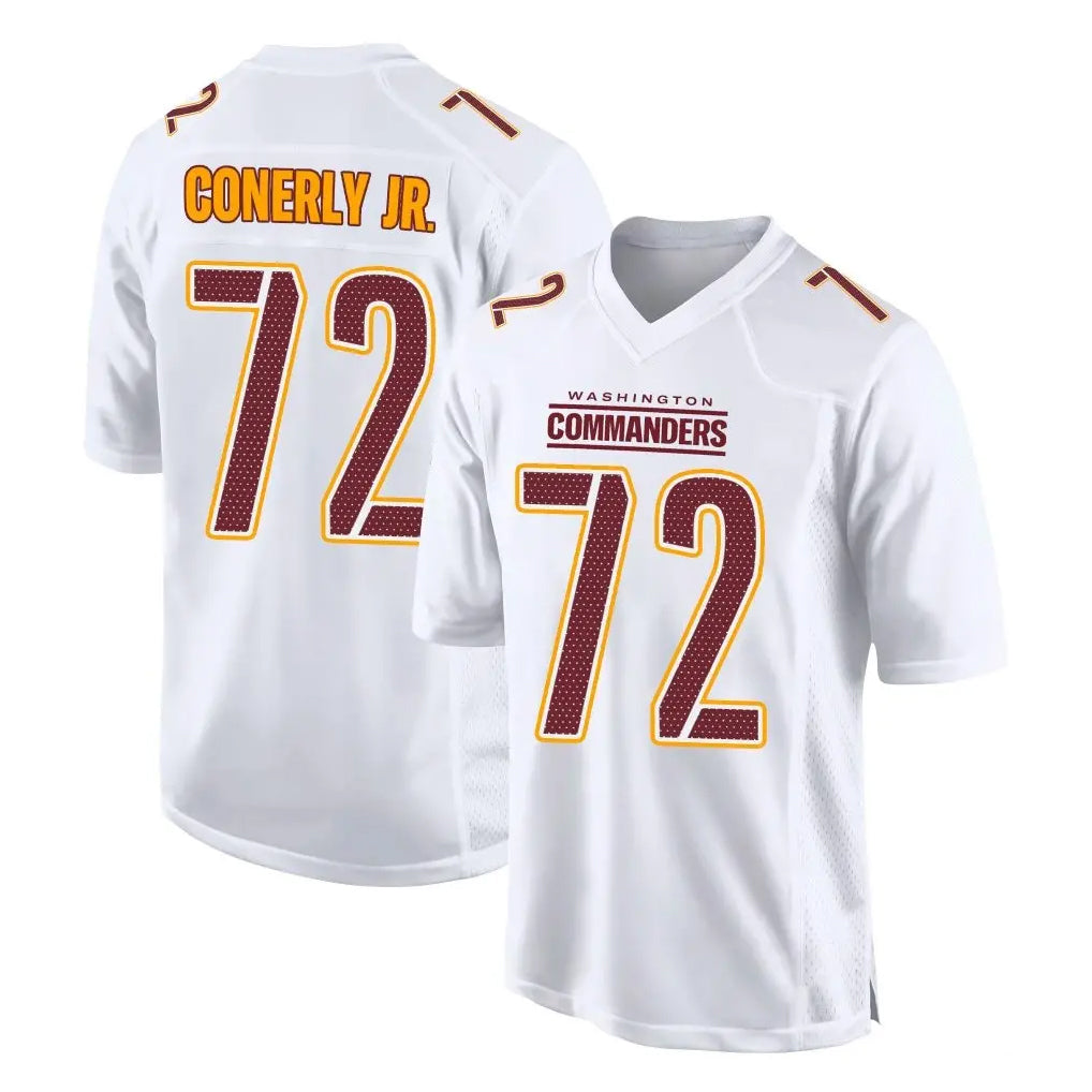 W.Commanders #72 Josh Conerly Jr. Player White Tundra Fashion Home Game BALCE Stitched Jerseys