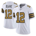 NO.Saints #12 Chris Olave Player White Limited Color Rush Home Game BALCE Stitched Jerseys