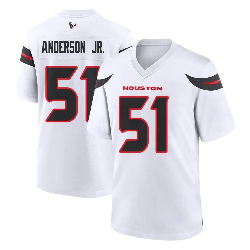 H.Texans #51 Will Anderson Jr. Player White Home Game BALCE Stitched Jerseys