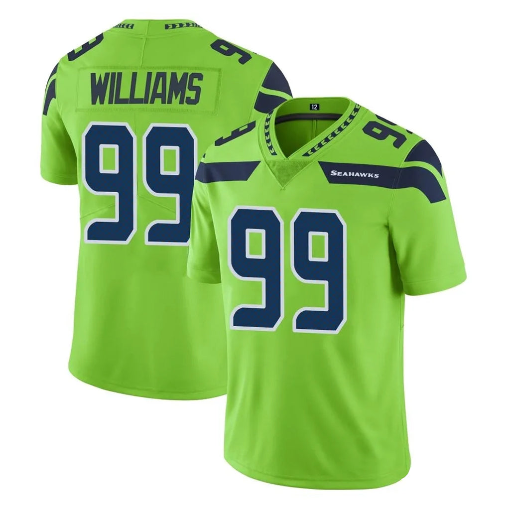 S.Seahawks #99 Leonard Williams Player Green Limited Color Rush Home Game BALCE Stitched Jerseys