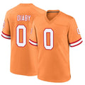 TB.Buccaneers #0 Yaya Diaby Player Orange Throwback Home Game BALCE Stitched Jerseys