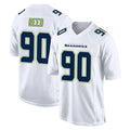 S.Seahawks #90 Jarran Reed Player White Tundra Fashion Home Game BALCE Stitched Jerseys