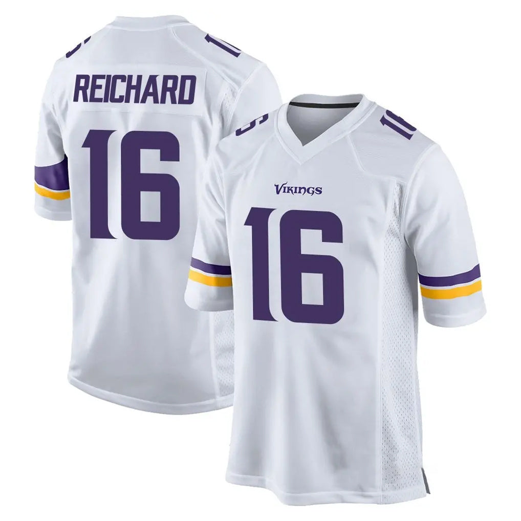 M.Vikings #16 Will Reichard Player White Home Game BALCE Stitched Jerseys