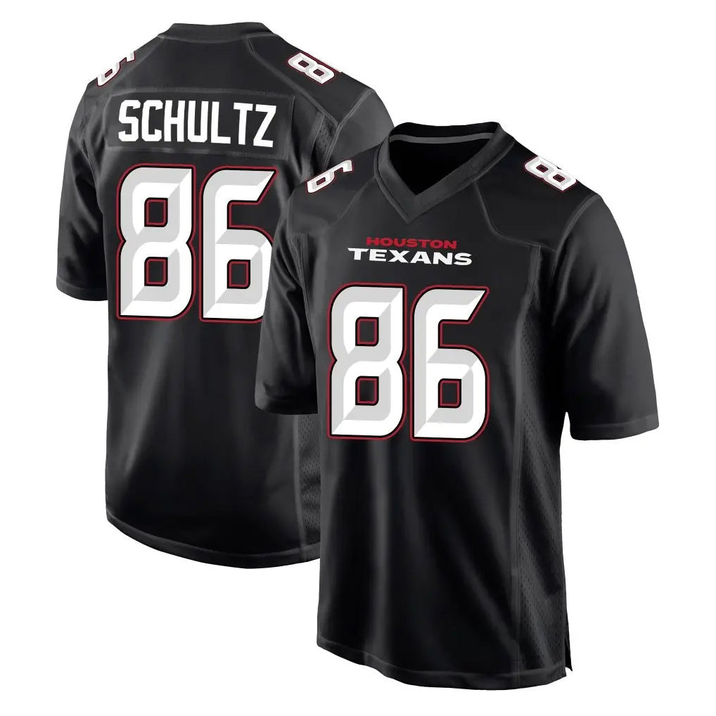 H.Texans #86 Dalton Schultz Player Carbon Black Fashion Home Game BALCE Stitched Jerseys