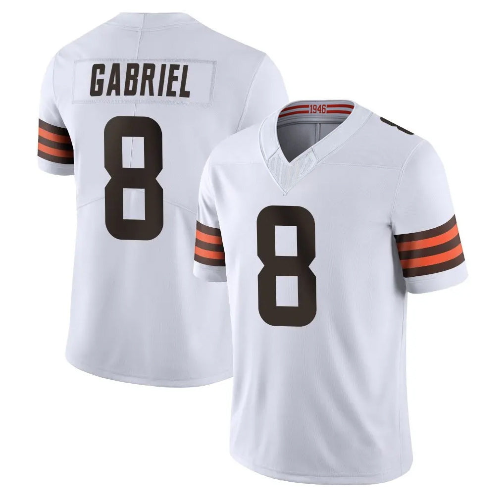 C.Browns #8 Dillon Gabriel Player White Vapor F.U.S.E. Limited Home Game BALCE Stitched Jerseys
