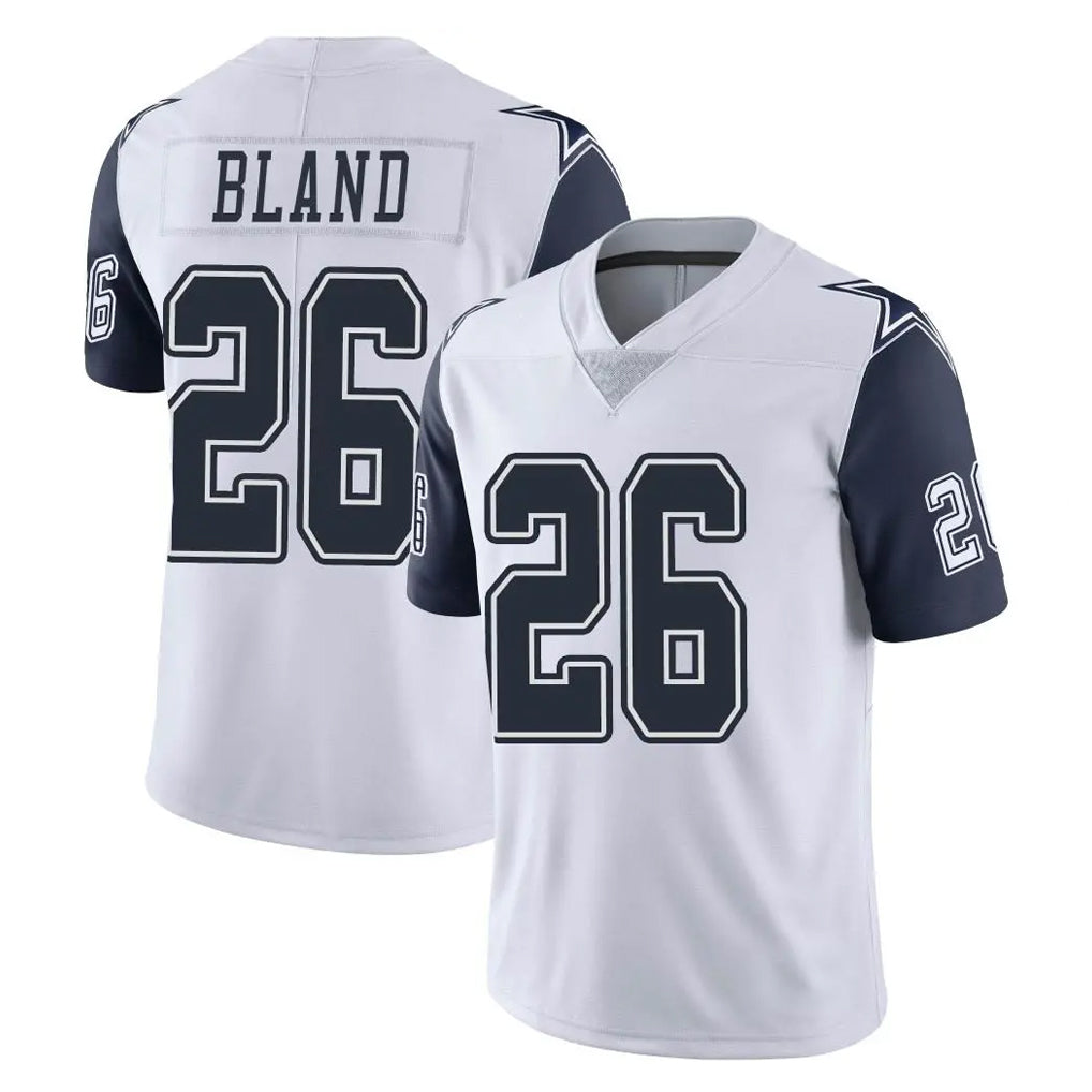 D.Cowboys #26 DaRon Bland Player White-Navy Limited Color Rush Vapor Untouchable Home Game BALCE Stitched Jerseys