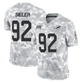 M.Dolphins #92 Zach Sieler Player Arctic Camo Salute To Service Limited Game BALCE Stitched Jerseys