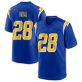 LA.Chargers #28 Kimani Vidal Player Royal Home Game BALCE Stitched Jerseys