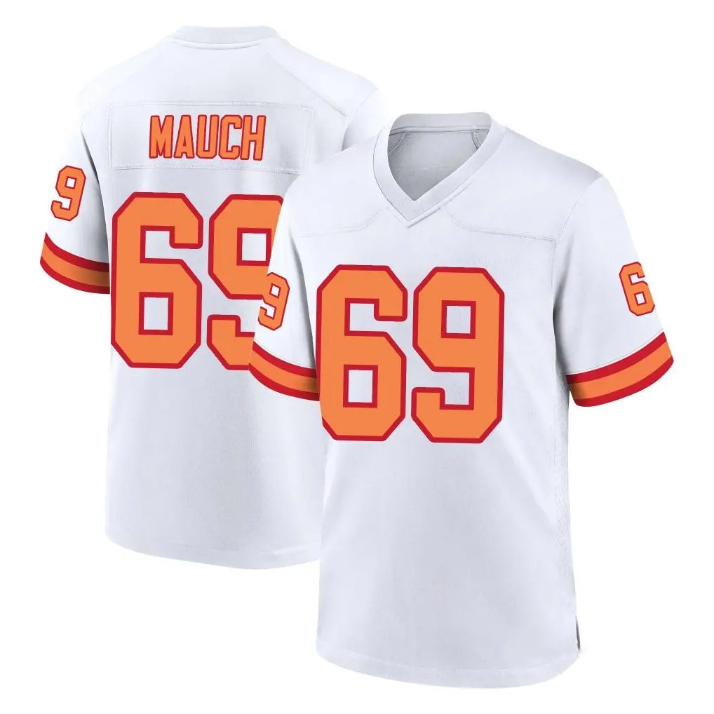 TB.Buccaneers #69 Cody Mauch Player White '76 Home Game BALCE Stitched Jerseys